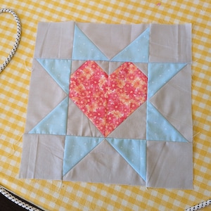 Star Block Bundle | PDF Pattern | Sawtooth Star | Friendship Star | Heart in the Stars | Star Struck Quilt Pattern | Quilt Block Bundle