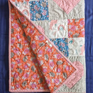 PDF Pattern | Framed Hearts Baby Quilt Pattern | Quilt Pattern | Beginner friendly Quilt Pattern | Unique Baby Shower Gift