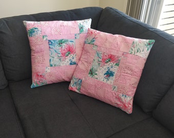 A Study in Pink Flowers Cushion Covers - PDF Pattern