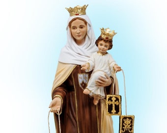 Our Lady of Mt. Carmel Statue 30cm Resin. Our Lady of Mount Carmel. 11.81&#39;&#39; Our Lady of Mt. Carmel Statue.