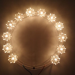 Luminous Halo, Luminous Crown, Luminous Star for Statues, Diameter 18 cm (diameter 7.09 inches) - 220 V