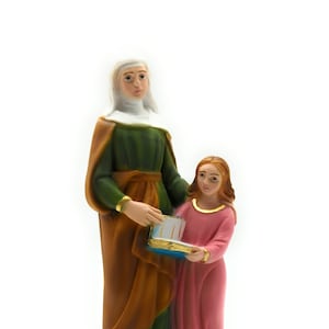 7.87&#39;&#39; St. Anne statue, 20 cm in marble dust.