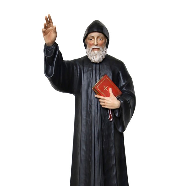 Resin statue of Saint Charbel Makhluf cm 40. Suitable for indoor and outdoor use. 15.74'' Resin statue of St. Charbel Makhluf. From Italy