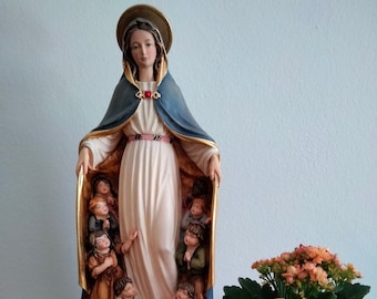 Statue of Our Lady of Mount Berico, Madonna of Protection in wood from Val Gardena, MADE IN ITALY, various sizes available