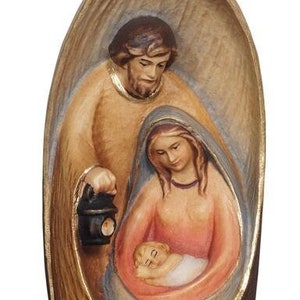 Nativity Nativity Scene Holy Family in hand-painted wood from Val Gardena various heights available MADE IN ITALY