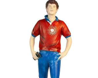 Statue of Carlo Acutis in marble dust hand painted cm 37 (14.56&#39;&#39;) handmade product. Statue of Carlo Acutis. Made in Italy