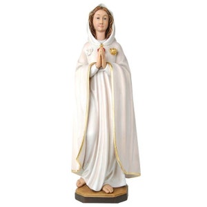 Wooden statue of Our Lady of Mystic Rose made in Val Gardena MADE IN ITALY
