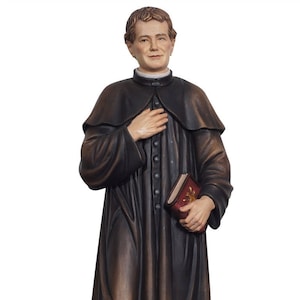 Statue Saint John Bosco in wood VARIOUS SIZES AVAILABLE