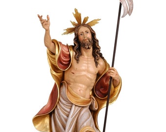 ヴァルガルデーナ材に彫刻され、手作業で装飾された、イタリアの職人が