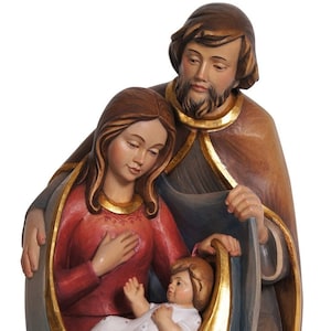 Nativity Nativity Scene Holy Family in hand-painted wood from Val Gardena various heights available MADE IN ITALY