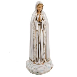 Statue of Our Lady of Fatima cm 40 in pvc | MADE IN ITALY | 15.75&#39;&#39; Our Lady of Fatima pvc statue | Nuestra Senora Fatima Estatua |