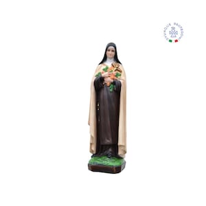 Resin statue of Saint Therese of the Child Jesus cm 50. Saint Therese of Lisieux. 19.68&#39;&#39; St Therese of Lisieux resin statue. MADE IN ITALY.