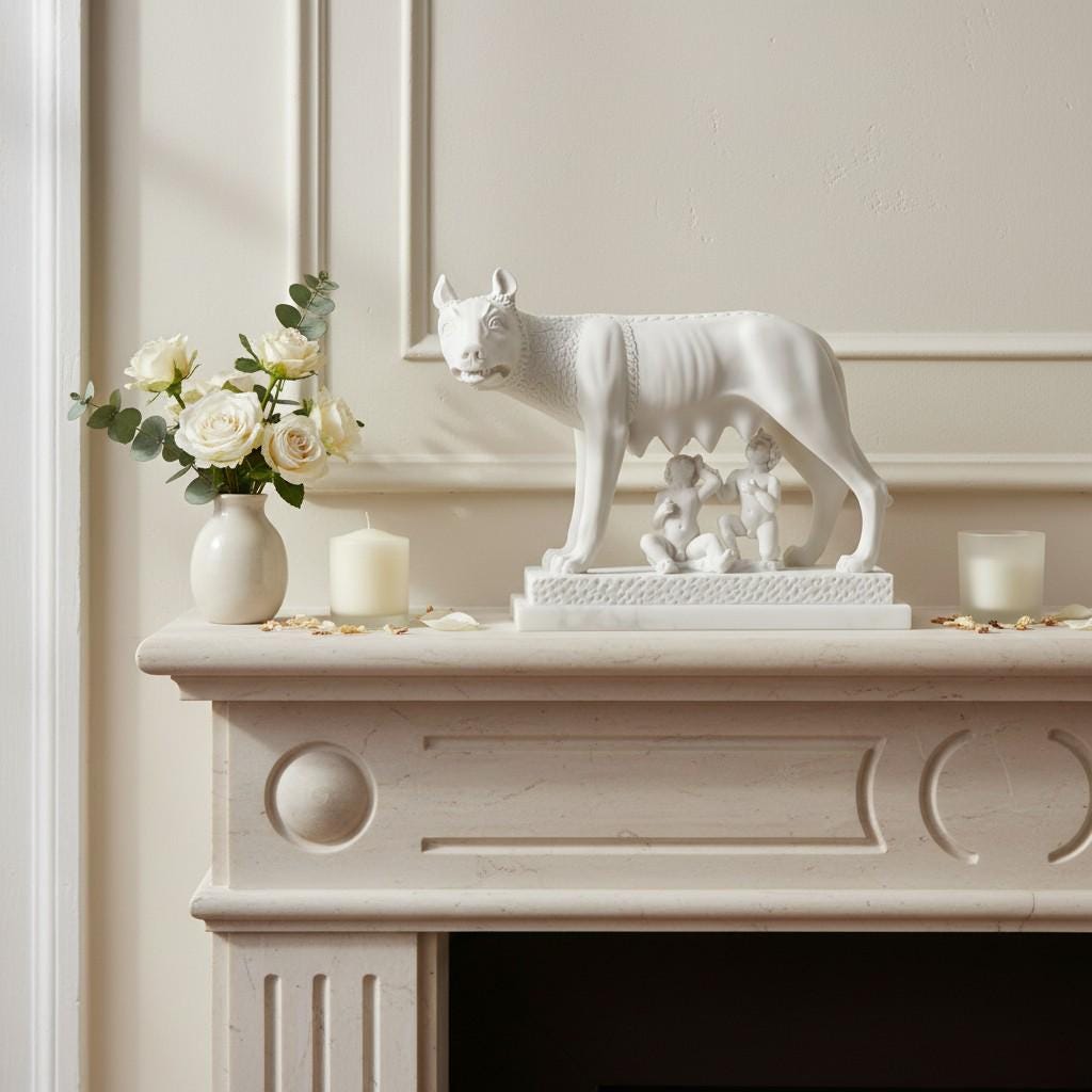 Romulus and remus statue - Etsy 日本