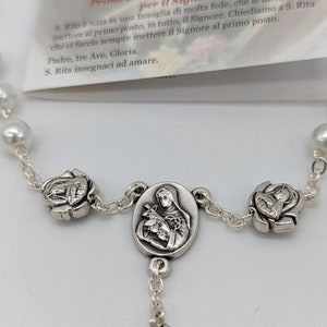Chaplet of St Rita. St. Rita Rosary 32 Cm (12.59'') Long and Pater With ...