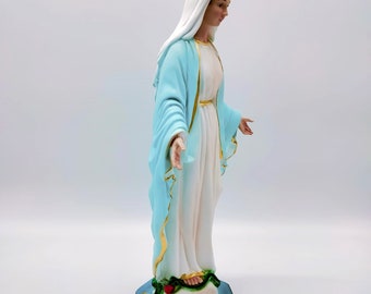 15.75インチの樹脂製聖母マリア像（光背付き） - Etsy 日本