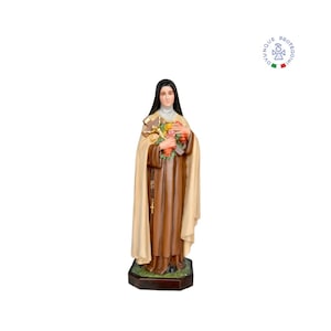 Resin statue of Saint Therese of the Child Jesus cm 100. Saint Therese of Lisieux. 39.37&#39;&#39; St Therese of Lisieux resin statue. MADE IN ITALY.