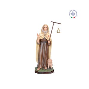 Resin statue of St. Anthony Abbot cm 100. Suitable for indoors and outdoors. 39.37&#39;&#39; Resin statue of St. Anthony Abbot. MADE IN ITALY.