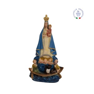 Statue of Our Lady of Charity of Cobre cm 30 in marble powder. 11.81&#39;&#39; Statue of Our Lady of Charity of Cobre