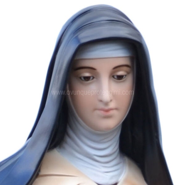 アビラの聖テレサのファイバーグラス像、高さ100cm。39.37インチの