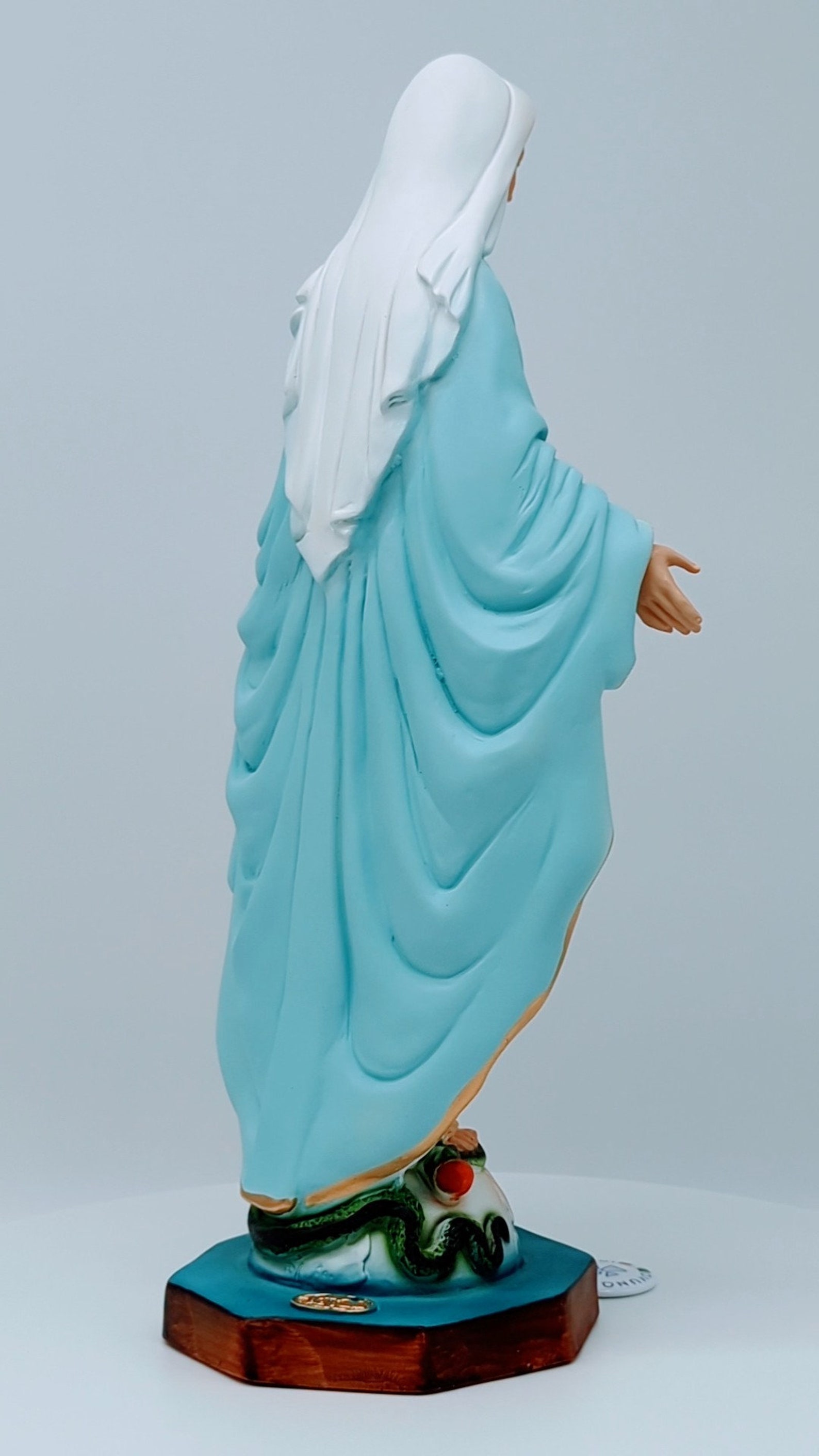 Estatua de resina de la Virgen Milagrosa, 40 cm de alto (15,74 pulgadas ...