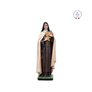 Resin statue of Saint Therese of the Child Jesus cm 40. Saint Therese of Lisieux. 15.74&#39;&#39; St Therese of Lisieux resin statue. MADE IN ITALY.
