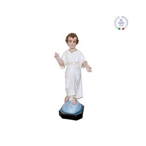 Holy Name of Jesus resin statue cm 100, suitable for indoors and outdoors. 39.37&#39;&#39; Divine Child resin statue. MADE IN ITALY.