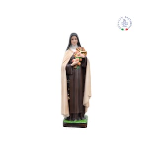 Resin statue of Saint Therese of the Child Jesus cm 30. Saint Therese of Lisieux. 11.81&#39;&#39; St Therese of Lisieux resin statue. MADE IN ITALY.