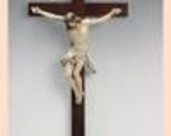 Crucifix Cm 69 X 38 (27.16 X 14.96 Inches) in Wood With Body Made