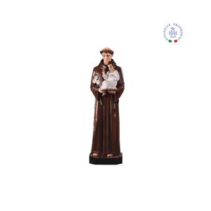 Fiberglass statue of St. Anthony of Padua cm 160. 62.99&#39;&#39; fiberglass statue of St. Anthony of Padua. With Baby Child. MADE IN ITALY.