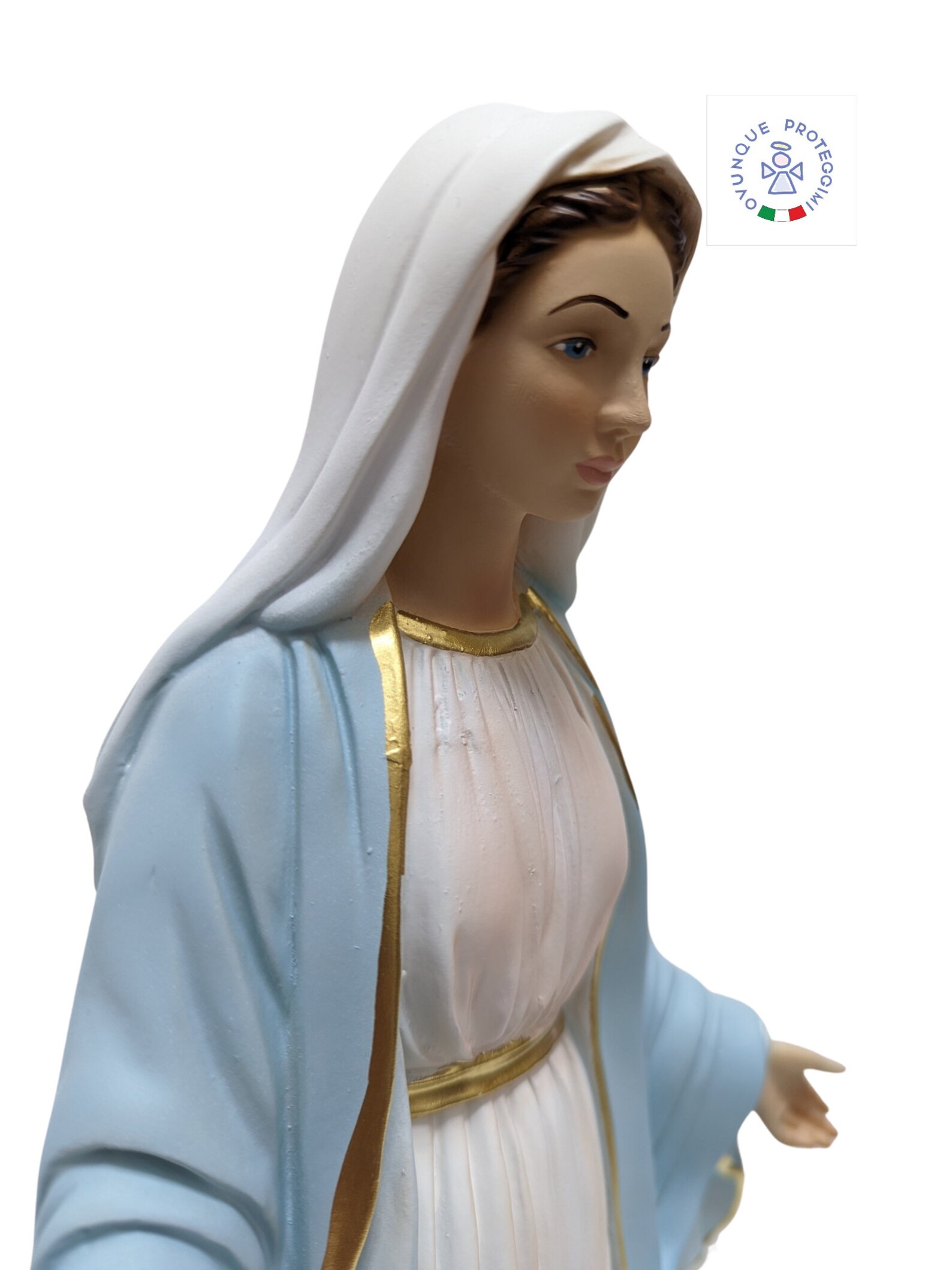 Estatua de la Virgen Milagrosa con 40 cm en resina para interiores y ...