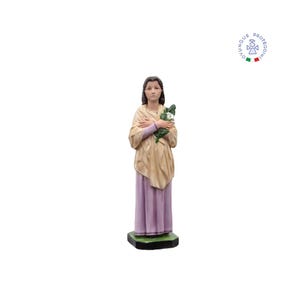 Statue of Saint Maria Goretti cm 40 in resin suitable for indoors and outdoors. 15.74&#39;&#39; St. Maria Goretti resin statue. MADE IN ITALY.