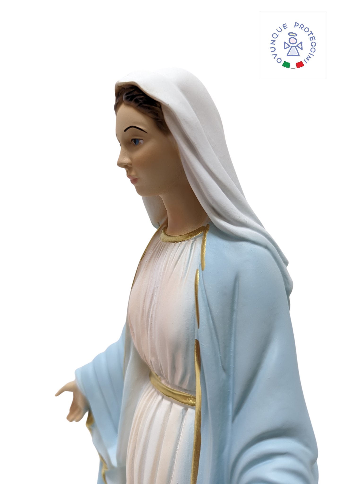 Estatua de la Virgen Milagrosa con 40 cm en resina para interiores y ...