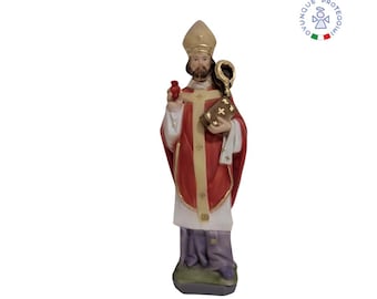 11.81" St. Augustine Statue in Marble Powder - Made in Tuscany