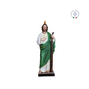St. Jude resin statue, 80 cm, suitable for indoors and outdoors. 31.50&#39;&#39; St. Jude resin statue. MADE IN ITALY.