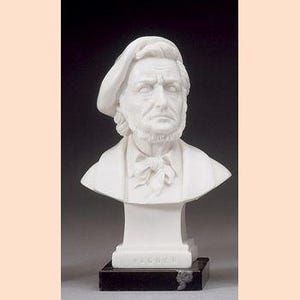 Bust of Richard Wagner in white marble dust | Italy | Richard Wagner bust sculpture | Made in Tuscany |
