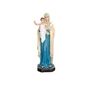 Statue Madonna Queen of the Apostles cm 100 in fiberglass for indoors and outdoors. 39.37&#39;&#39; Queen of the Apostles fiberglass statue.