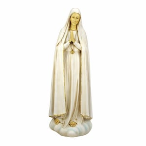 Statue of Our Lady of Fatima cm 50 in resin | MADE IN ITALY | 20&#39;&#39; Our Lady of Fatima resin statue | Nuestra Senora Fatima Estatua |