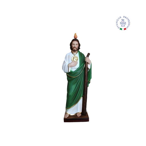 Statua in resina San Giuda Taddeo cm 30, per interni ed esterni. 11.81'' St. Jude resin statue. From Italy