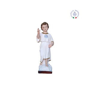 Holy Name of Jesus resin statue cm 45, suitable for indoors and outdoors. 17.72&#39;&#39; Divine Child resin statue. MADE IN ITALY.