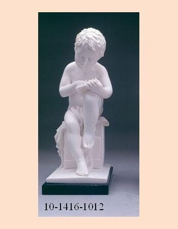 Writing Statue Statue of a Writing Putto by Canova in White Marble Dust | Sculpture ...