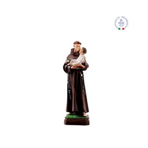 Resin statue of St. Anthony of Padua 40 cm. 15.75&#39;&#39; resin statue of St. Anthony of Padua. With Baby Child. MADE IN ITALY.