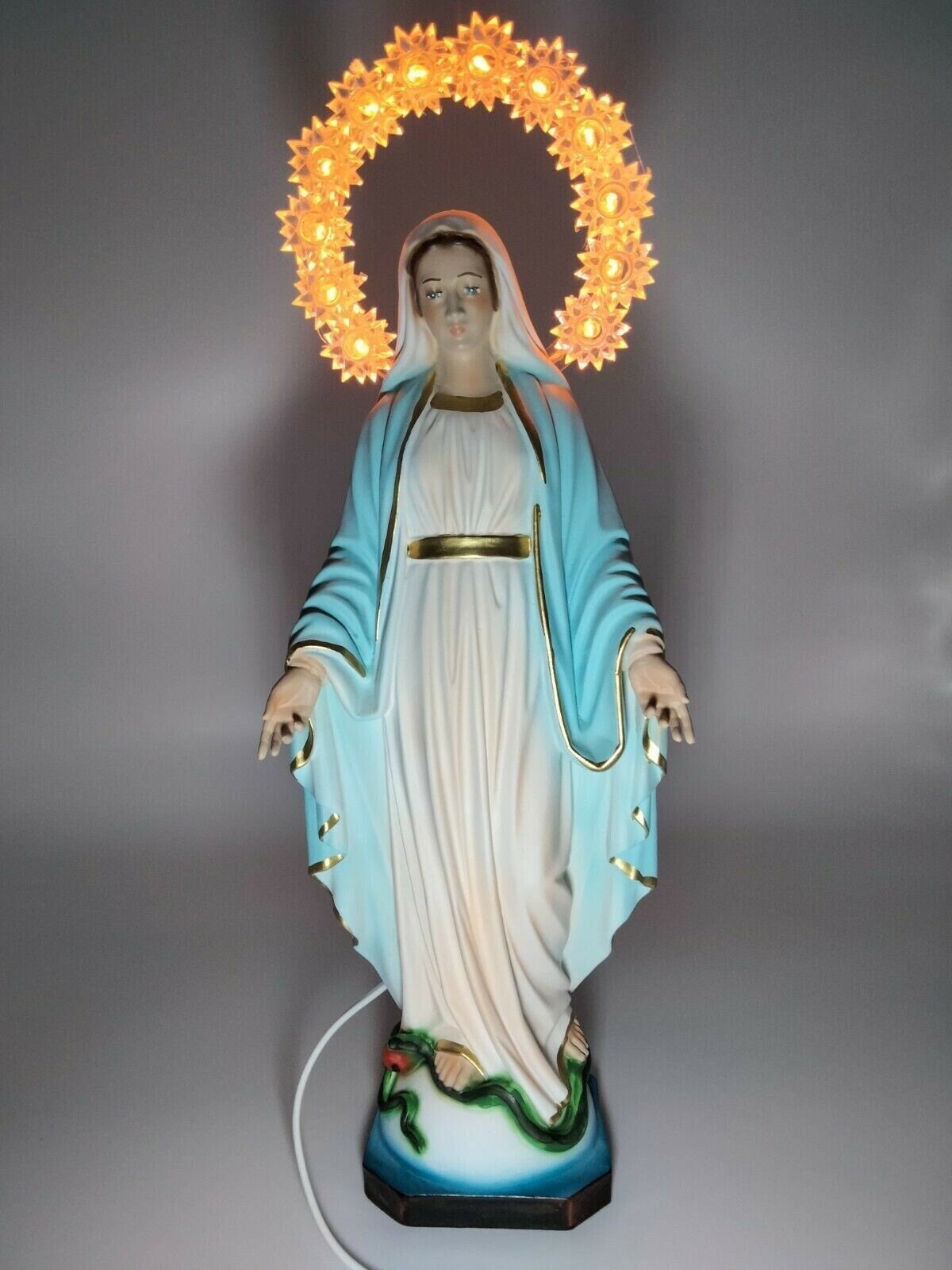 Statua Madonna Immacolata In Resina - 9,5 Cm, Ideale Per Devozione O Collezione - Foto 5
