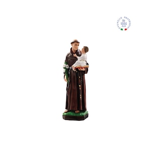Resin statue of St. Anthony of Padua 50 cm. 19.68&#39;&#39; resin statue of St. Anthony of Padua. With Baby Child. MADE IN ITALY.