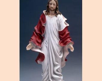 復活したイエス・キリストの像 76 x 42 (29.92 x 16.53 インチ) 手作業