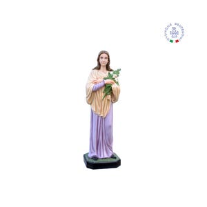 Statue of Saint Maria Goretti cm 130 in resin suitable for indoors and outdoors. 51.18&#39;&#39; St. Maria Goretti resin statue. MADE IN ITALY.