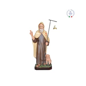 Resin statue of St. Anthony Abbot, 80 cm high. 31.50&#39;&#39; Resin statue of St. Anthony Abbot. MADE IN ITALY.