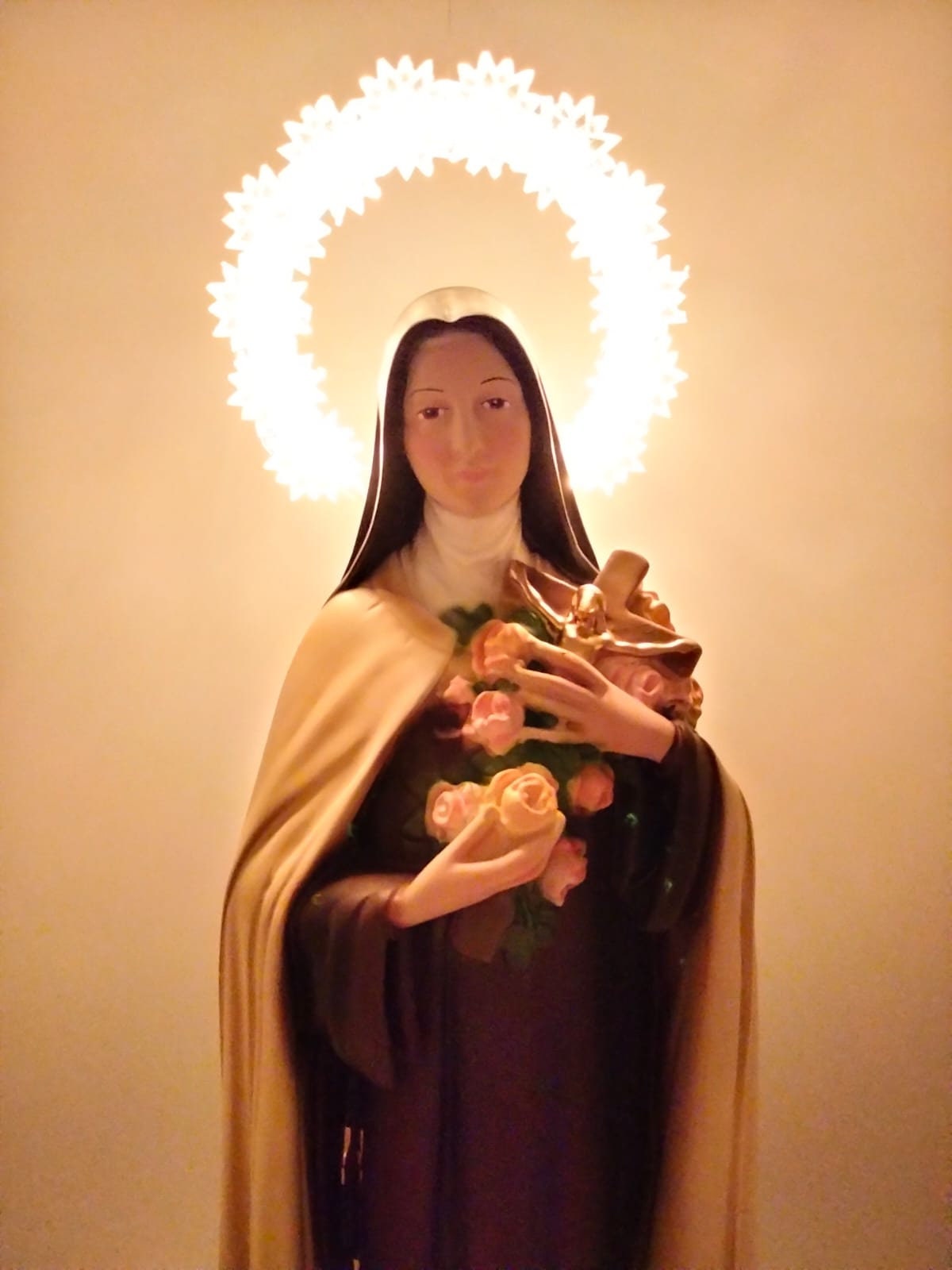Resin Statue of Saint Therese of the Child Jesus, 40 Cm, With Luminous ...