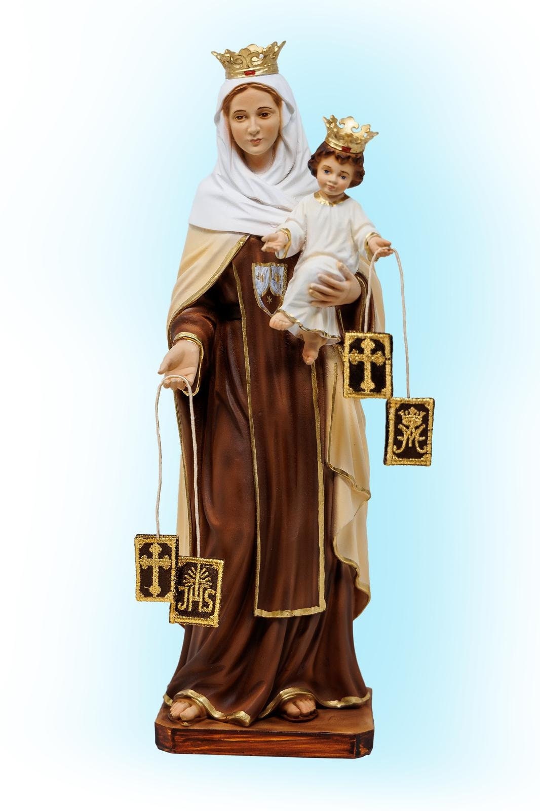 Our Lady of Mt. Carmel Statue 30cm Resin. Our Lady of Mount Carmel. 11.81'' Our Lady of Mt. Carmel Statue.