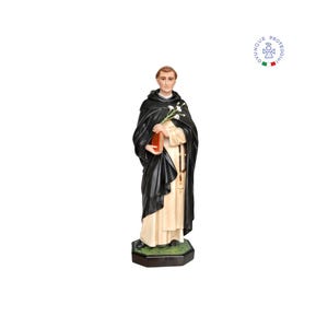 Statue of St. Dominic Guzman 80 cm (31.50&#39;&#39;) hand-painted resin suitable for indoor and outdoor use. MADE IN ITALY.
