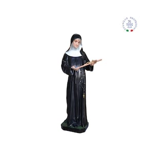 Statue of Saint Rita of Cascia cm 100 in resin for indoors and outdoors. 39.37&#39;&#39; Saint Rita of Cascia resin statue. MADE IN ITALY.